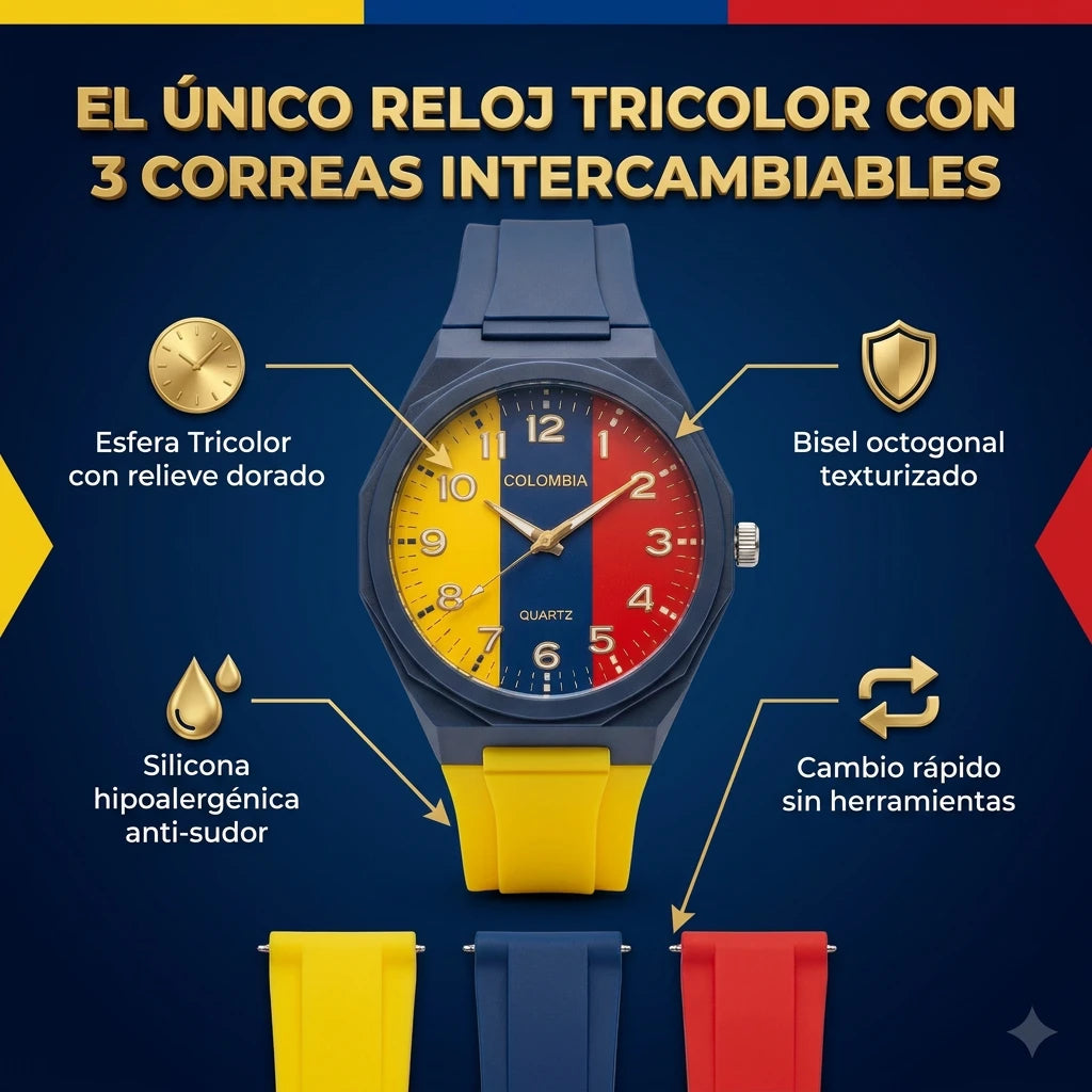 ⚡ El Reloj Tricolor que Está Robando Miradas en Colombia